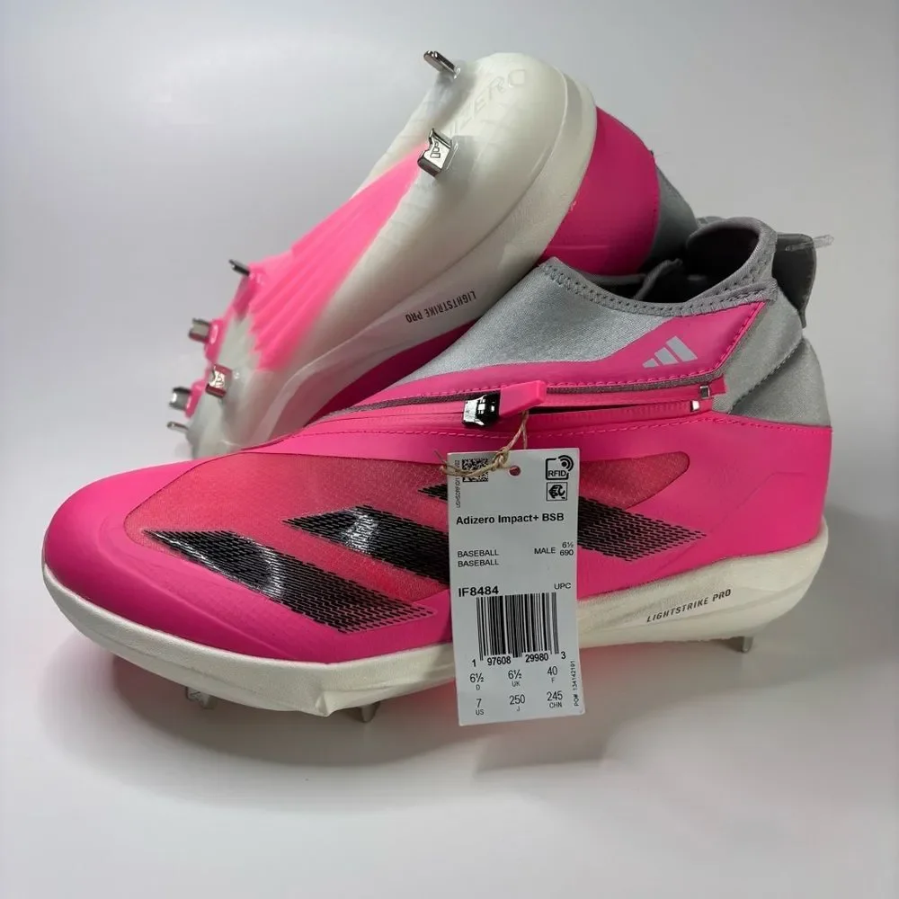 Size 7 adidas Adizero Impact+ BSB Baseball Cleats IF8484 Men's Shoes - Picture 4 of 14
